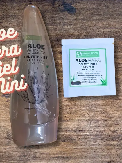 Your travel-sized skincare essentials. Our Aloe Vera Gel mini is perfect for on-the-go hydration, whether you're on a trip or just need a quick refresh during the day.