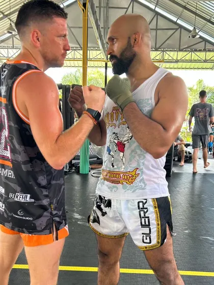 A face-off with a world champion. Iron sharpens iron.