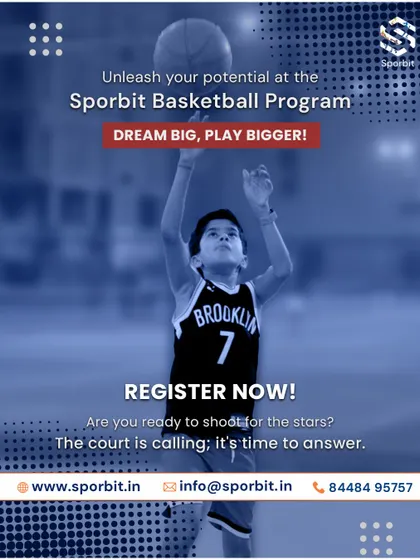 We believe in dreaming big and playing bigger. This image of a young player focused on his shot captures the spirit of our youth program, where we nurture aspiring athletes and help them build a strong foundation for the future.
