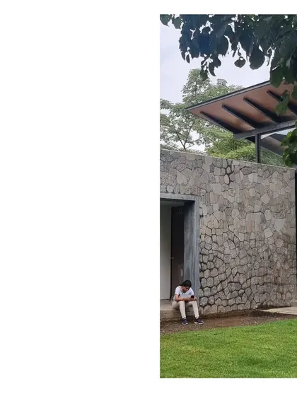A quiet moment at the House in a Grove. The architecture is an ode to its surroundings, a hidden gem that enjoys its secluded quality.