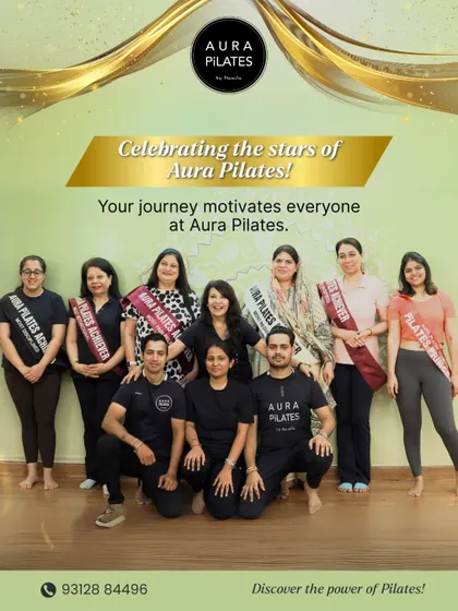This picture makes me so proud. This is our Aura Pilates family, celebrating the hard work and dedication of our achievers. For me, the studio is more than just a place to work out; it’s a community where we support and motivate each other on our fitness journeys.