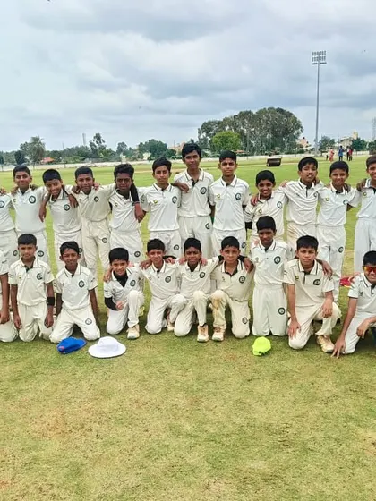 A large group photo of our U-12 players, showcasing the strong participation in our junior program.