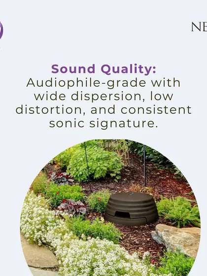Sound quality is paramount. NEAR speakers provide audiophile-grade performance with wide dispersion and low distortion, ensuring a consistent and high-quality sonic signature across your entire outdoor space.