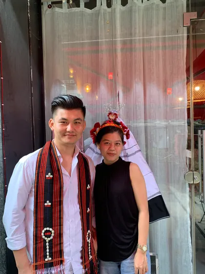A couple dressed in beautiful Naga attire during our Tuluni festival. It's the people who show up that make our celebrations truly special.