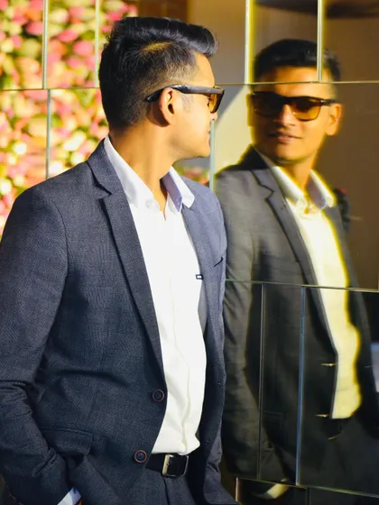 A moment of reflection before a gig. I'm always focused on my mission: letting my heart beat for the music and making sure the crowd feels it too.