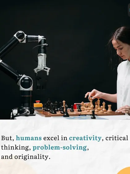 While AI can handle repetitive tasks, it can't replicate human ingenuity. Our philosophy is to use AI as a partner that enhances human creativity, critical thinking, and strategic problem-solving.