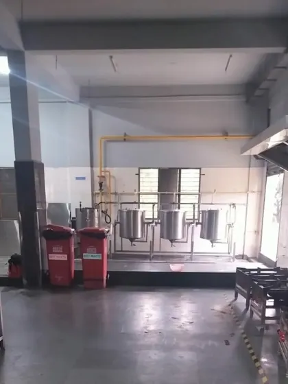 Our kitchen is fitted with large-capacity cooking vessels and a powerful exhaust system, making it suitable for preparing food for hundreds of people.