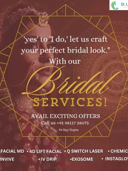From 'yes' to 'I do,' I am here to help you craft your perfect bridal look. I offer a range of bridal services including Q Switch Laser, HydraFacial MD, and chemical peels, all designed to give you flawless, glowing skin for your wedding day.