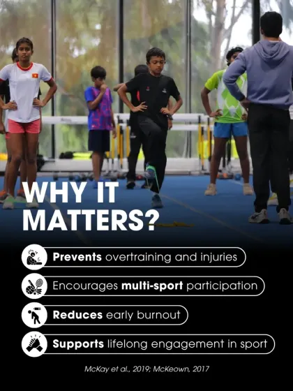 Why does LTAD matter? It prevents overtraining, reduces burnout, and supports lifelong engagement in sport.