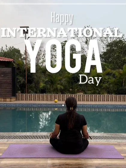 Celebrating International Yoga Day with a moment of peace and meditation. Yoga truly is the symphony of life, bringing harmony to the body, mind, and soul.