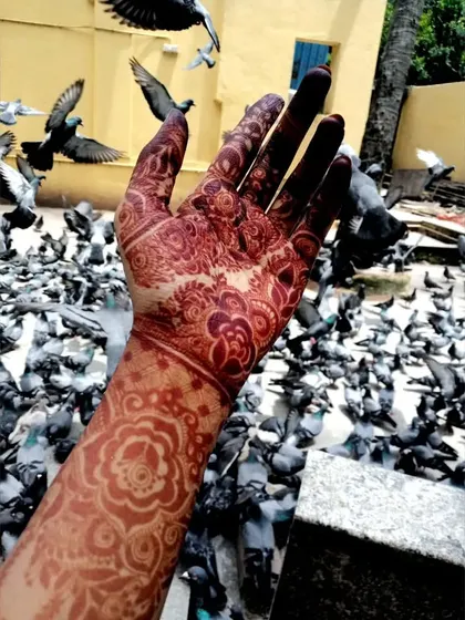 A final shot from this series, showing the lasting beauty of a natural henna stain.