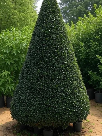 Another example of a large, expertly pruned topiary tree. We can source and install a wide variety of statement plants to suit any landscape style.