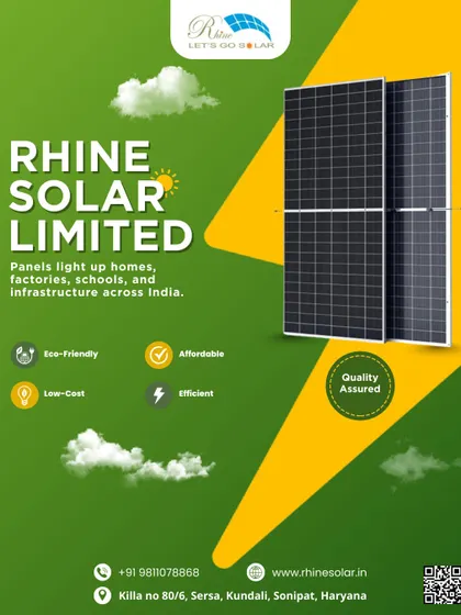 This poster is for businesses and industries looking to buy solar panels in bulk. Based in Haryana, I specialize in providing top-notch, quality-assured panels with unbeatable pricing and a commitment to sustainability.