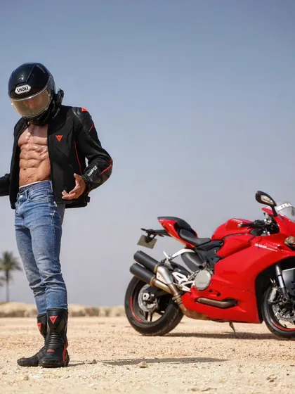 Give a man a mask and he will show you his true face. This photo with my helmet and bike explores the idea of identity and authenticity.