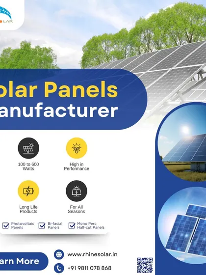 We manufacture a wide range of solar panels from 100 to 600 watts. Our portfolio includes Photovoltaic, Bifacial, and Mono PERC half-cut panels for high performance in all seasons.