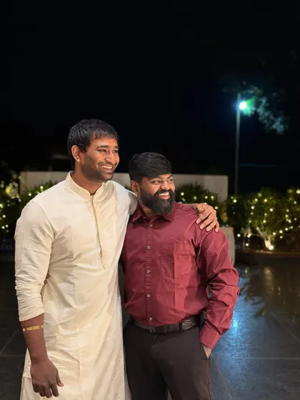 Sharing a laugh with a team member at the Ramada in Yelahanka. We are more than a team, we are a family.