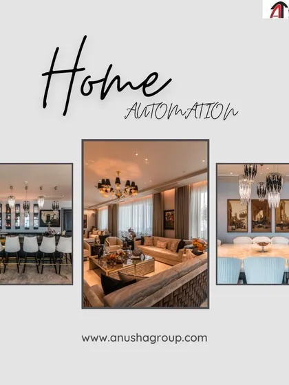 This collage highlights various home automation projects, from modern dining rooms to sophisticated living areas. We provide and install the best products to bring your state-of-the-art vision to life.