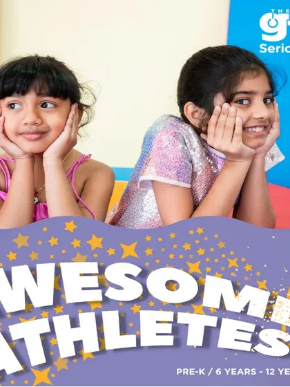 Our 'Awesome Athletes' are ready to shine. In our grade school classes, we focus on enhancing coordination and mastering complex sequences, from back handsprings to graceful dismounts.