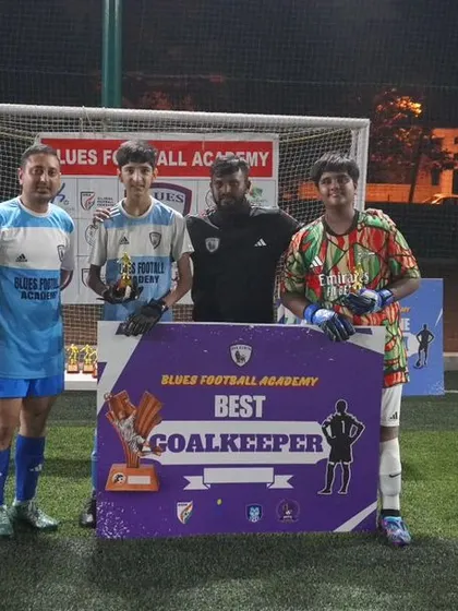 Our U13 "Best Goalkeeper" award. This player's performance between the posts was crucial, and this award celebrates his contribution.