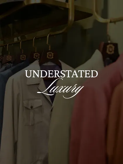 Understated luxury is the core of our philosophy. The calm, organized aesthetic of our clothing racks reflects our commitment to refined, uncluttered style.