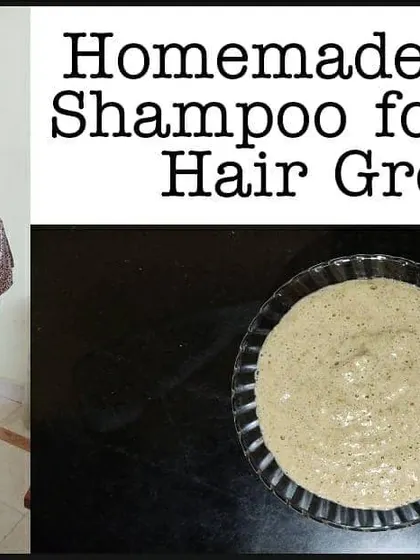 Another one of my favorite homemade herbal shampoo recipes for triple hair growth, made without any harsh chemicals.