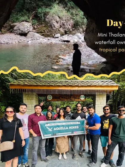 The final day of our Jibhi trip includes a visit to the Jibhi waterfall, also known as Mini Thailand for its tropical paradise vibe. It's the perfect end to a refreshing getaway.