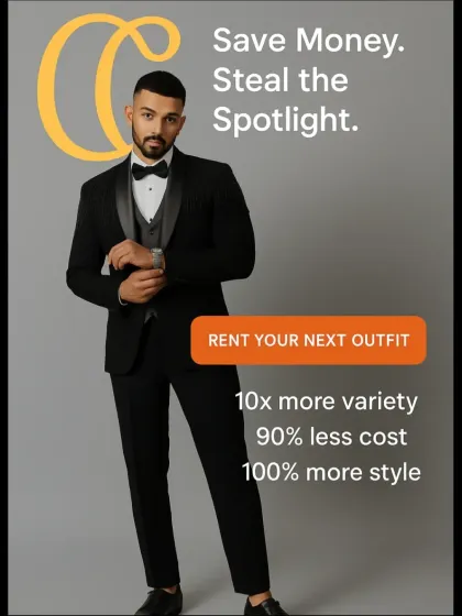 Save money and steal the spotlight. With my rental service, you get 10 times more variety at 90% less cost, which adds up to 100% more style. Rent your next outfit and see for yourself.