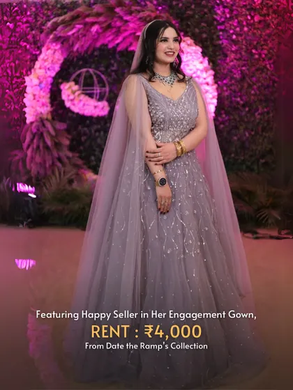 This happy seller's engagement gown is now creating memories for others. She earns while her beautiful outfit gets the second life it deserves.