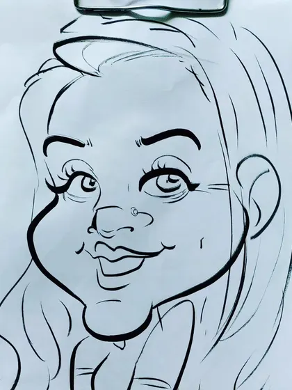 A rapid caricature drawing. I love the energy and movement in this piece.
