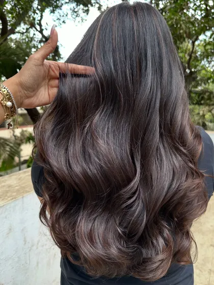 A close-up of the rich, dark brown tones.
