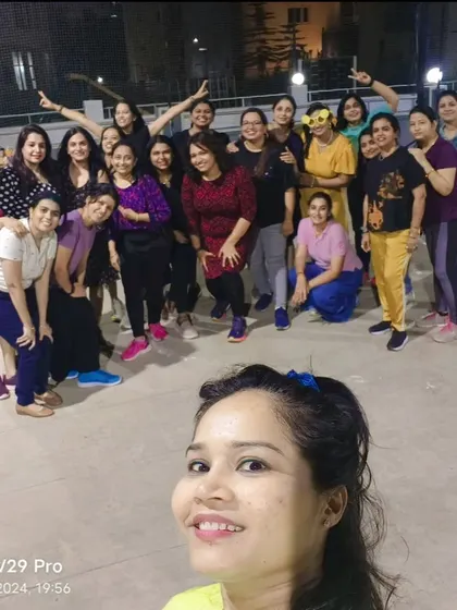 A selfie with my squad in the background. I feel so lucky to be surrounded by such a wonderful and supportive group.