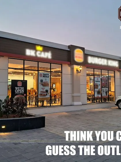 Is it a kingdom for burgers or a cafe for royalty? Guess the outlet that's a favorite for a quick, satisfying meal.