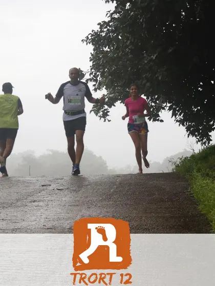 Running up a hill during the race. Hill training is a key part of my programs to build strength and endurance.