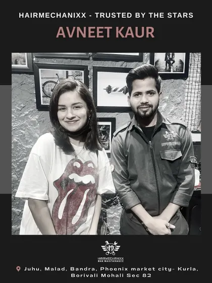 We love being the trusted salon for style icons like Avneet Kaur. Here she is with one of our expert stylists after her appointment.