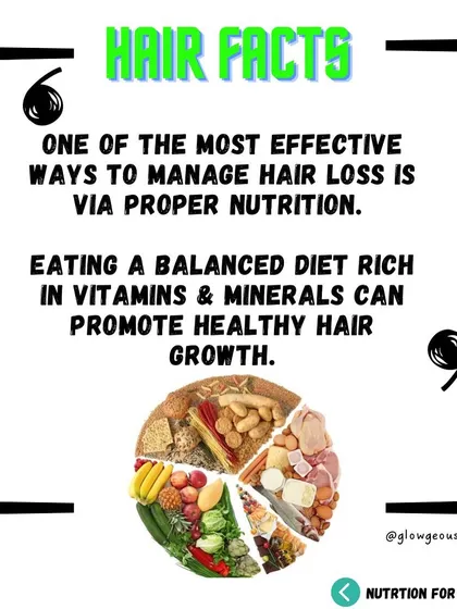 **The foundation of managing hair loss starts on your plate.** A diet filled with a variety of vitamins and minerals provides the building blocks your hair needs to grow strong and healthy.
