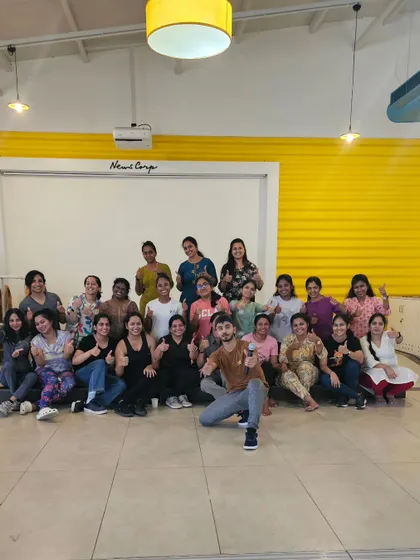 A happy team after a rewarding Zumba session at News Corp. We focus on creating inclusive team-building activities where everyone feels comfortable letting loose and having a good time.