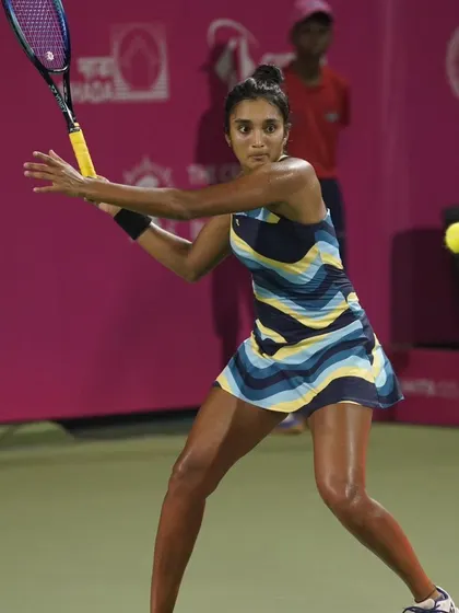 These are moments from a tough second-round match at the L&T Mumbai Open. Even in a loss, the fight and heavy hitting were on full display, which is the kind of resilience I work to build in my players.