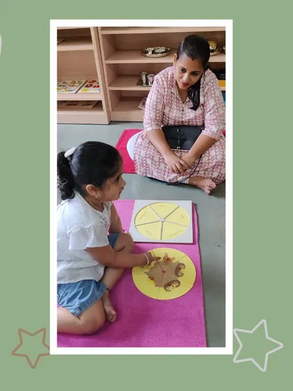 Explaining the life cycle of a hen with a hands-on model, Viha demonstrates her understanding of biology. Her ability to narrate the process shows a deep level of comprehension.