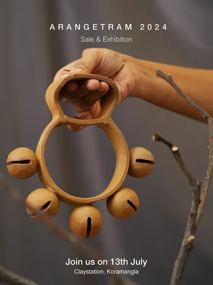 Kavita, an interior designer turned potter, presents her "Memories from Childhood" collection at Arangetram. Drawing inspiration from everyday objects and traditional artforms from Kerala, her work blends childhood memories with rich cultural heritage.
