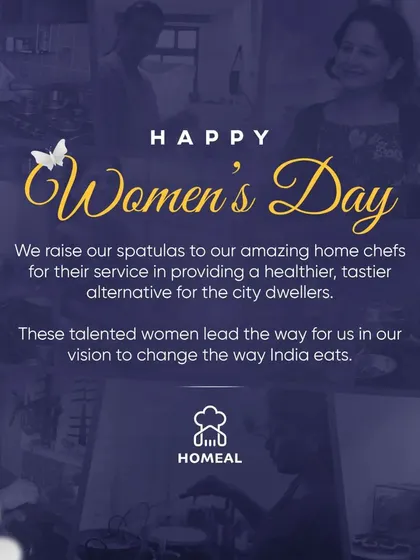 Happy Women's Day. We raise our spatulas to our amazing home chefs who provide a healthier, tastier alternative for city dwellers and lead our vision to change the way India eats.