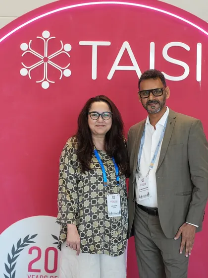 A photo with the incredible Lina Ashar at the TAISI Conference. Connecting with fellow changemakers is one of the best parts of these events.