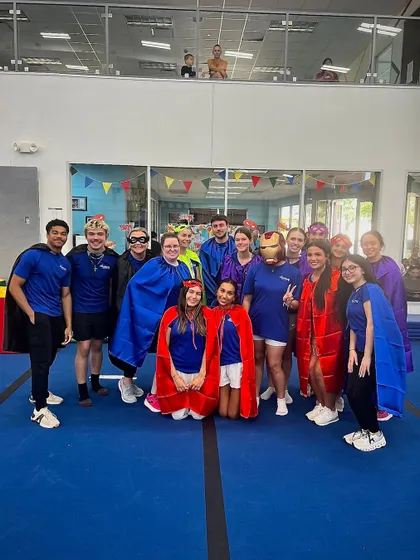 Even our coaches have superpowers! For Superhero Week, our entire team gets in on the action, dressing up to make the experience even more immersive and exciting for your little heroes.