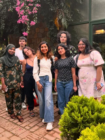 The group of volunteers and poets who came together for a video shoot. We are so grateful for everyone who contributes their time and talent to our community.