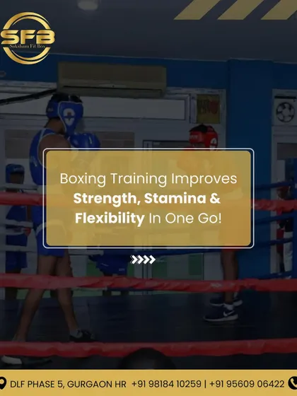 Boxing is a complete athletic workout. This image from a sparring session highlights how our training improves strength, stamina, and flexibility all in one go, making it one of the most efficient ways to get fit.