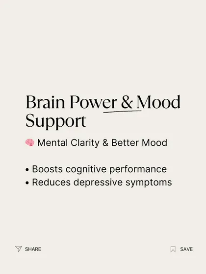 Creatine is also for brain power and mood support. Research shows it can boost cognitive performance and may even help reduce depressive symptoms, providing a dual benefit for your mind and body.