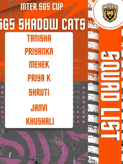 The squad reveal for the SG5 Shadow Cats, another one of our formidable girls' teams.