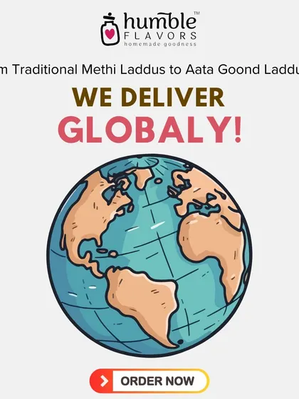 The taste of home should know no borders. I am proud to say that we deliver our traditional Indian sweets and snacks globally, so you can enjoy a box of Humble Flavors no matter where you are in the world.