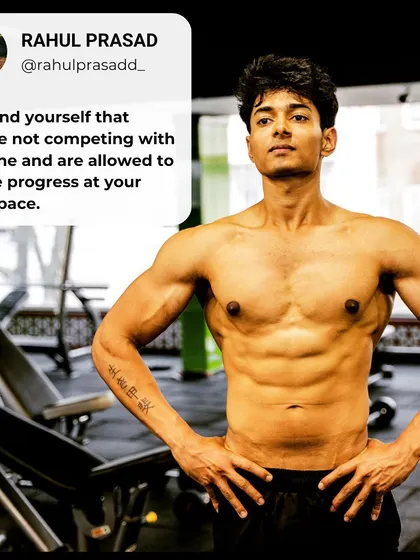A crucial reminder: you're not competing with anyone else. Everyone's journey is different. Focus on your own habits and obstacles, and allow yourself to make progress at your own pace.