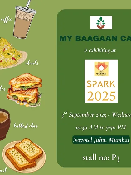 This graphic gives you a quick look at our core menu offerings for events and pop-ups. It features illustrations of our popular cold coffee, chaats, sandwiches, kulhad chai, and special malai toast, all of which can be part of your custom catering menu.