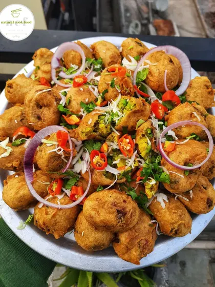 A platter of my freshly made 'Aloo Chop', a delicious potato fritter that's a hit with both kids and adults.